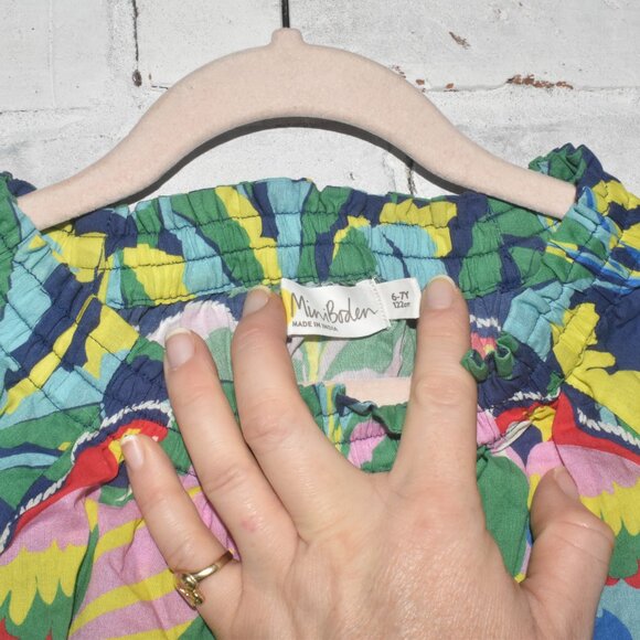 Mini Boden Kids Cruise Parrot Funky Dress Size 6-7* - Picture 4 of 5